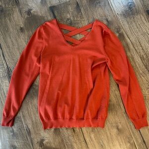 Love Ellie Lattice Back Sweater